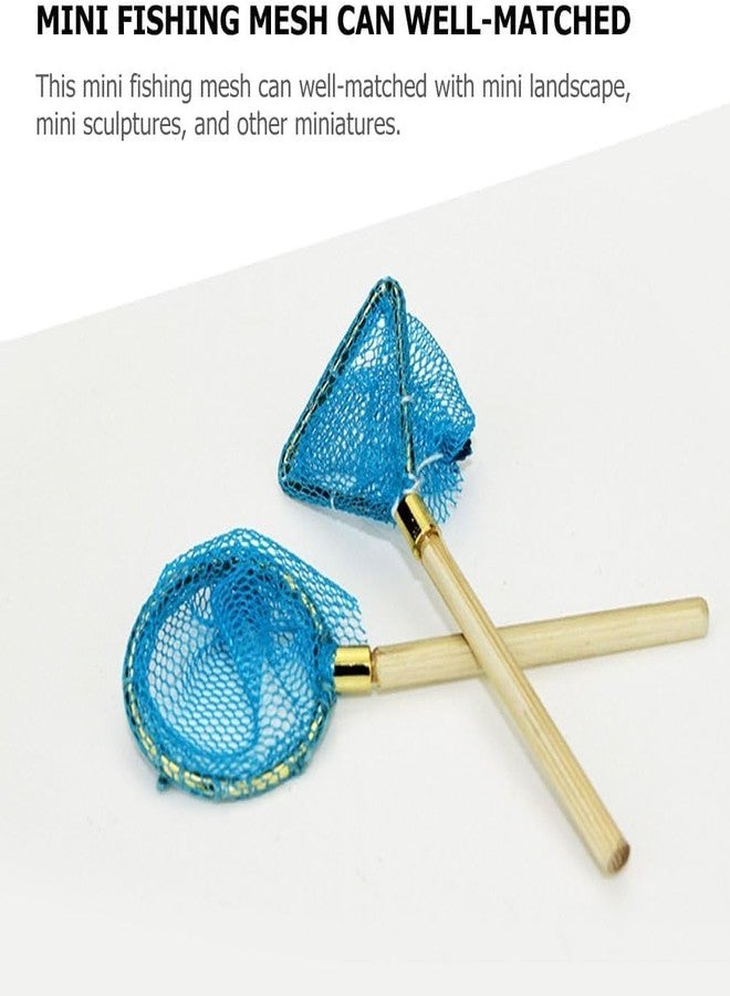aoukoslt 2Pcs 1/12 Miniature Fishing Nets Dollhouse Decoration Accessories, DIY Doll House Kit, Decorations - Image 4